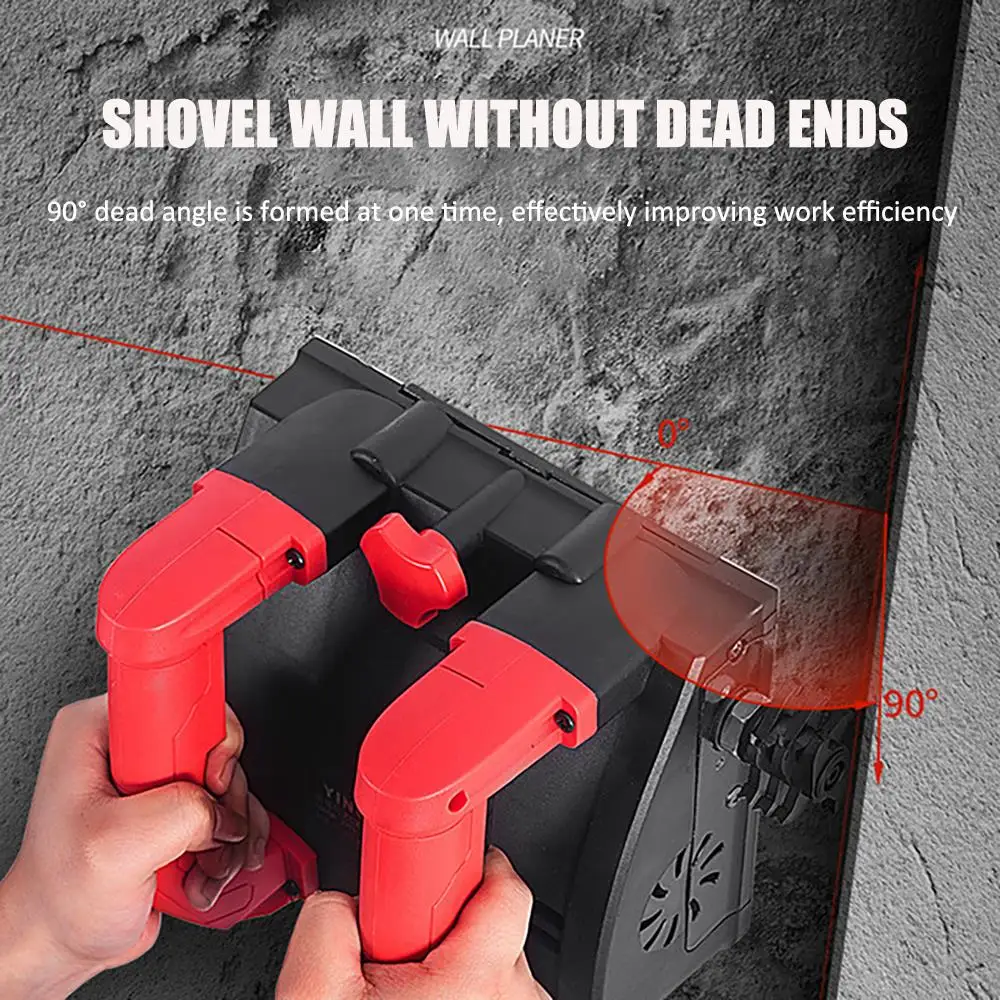 1680W Electric Wall Planing Machine Automatic Concrete Shovel Putty Wall Scraper Planer Dust-free