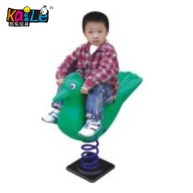 Outdoor Children Kiddie Rider Playground HDPE Pigeon Spring Rider