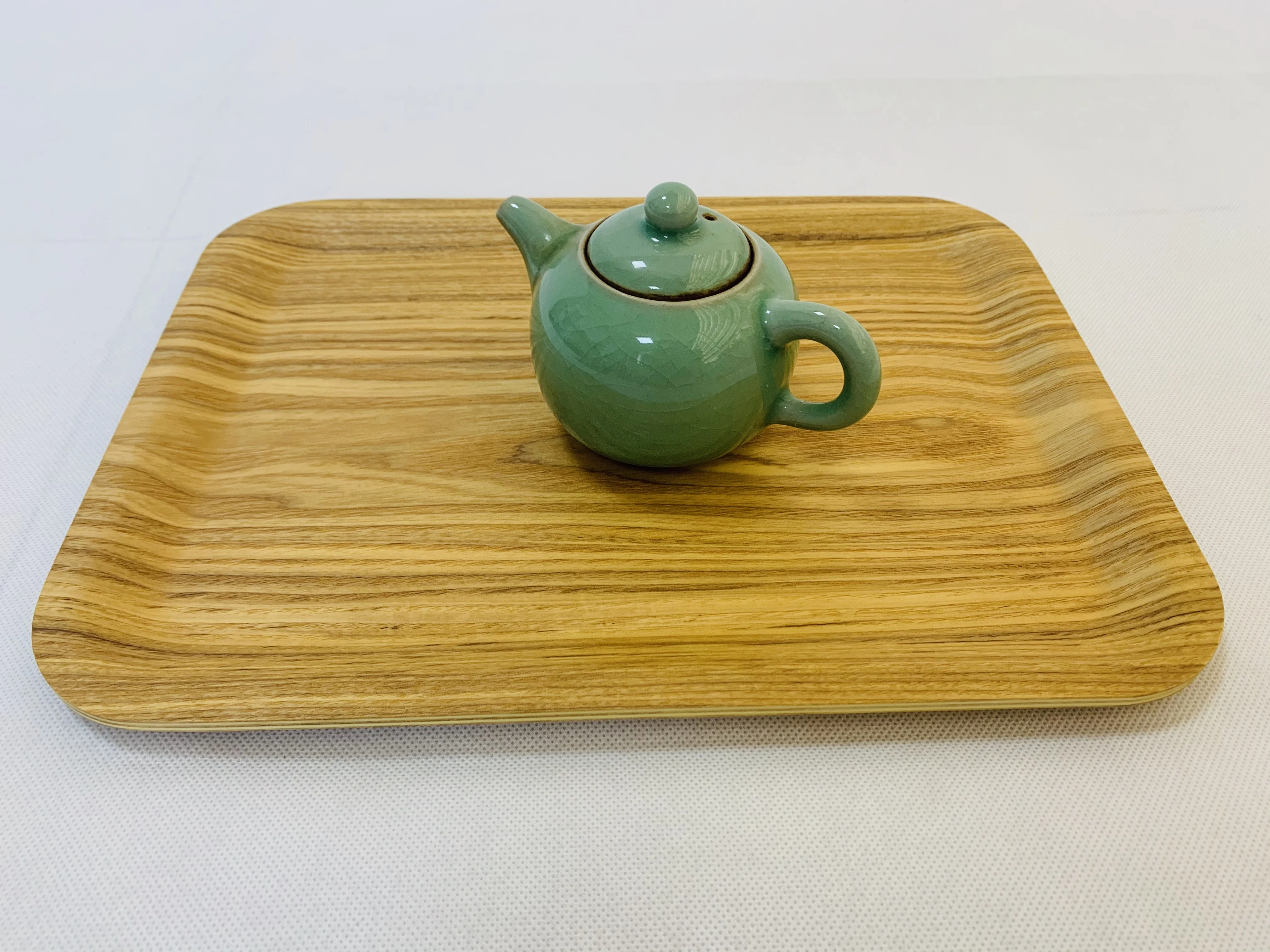 Bamboo wooden Japanese wooden plate put tea cup barbecue rectangular household tray
