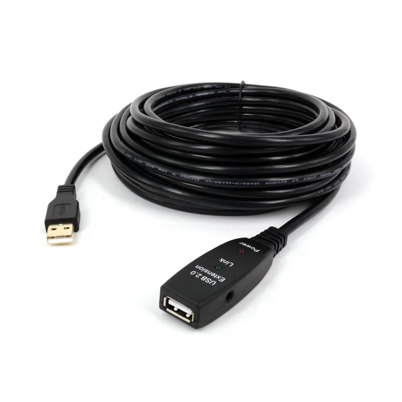 Активный Кабель-ретранслятор USB 3,0 тип A штекер-гнездо с чипами