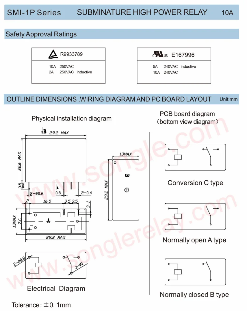 SMIH-05VDC-SL-C SMIH-12VDC-SL-C SMIH-24VDC-SL-C SL-C SL-2C 4pin 5pin 6pin 8pin New Original SONGLE Relay In stock