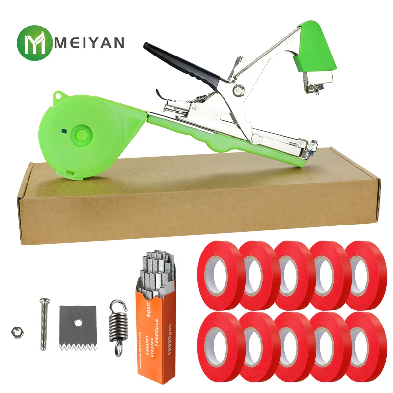 Best Selling Farmer Helper Comes With Tapes Staples And Replacement Blades Plant Tying Machine Tapener Tool For Vegetable