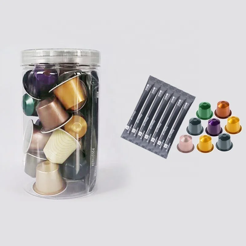 
15 ml China High quality nespresso pod empty coffee capsules with lids 