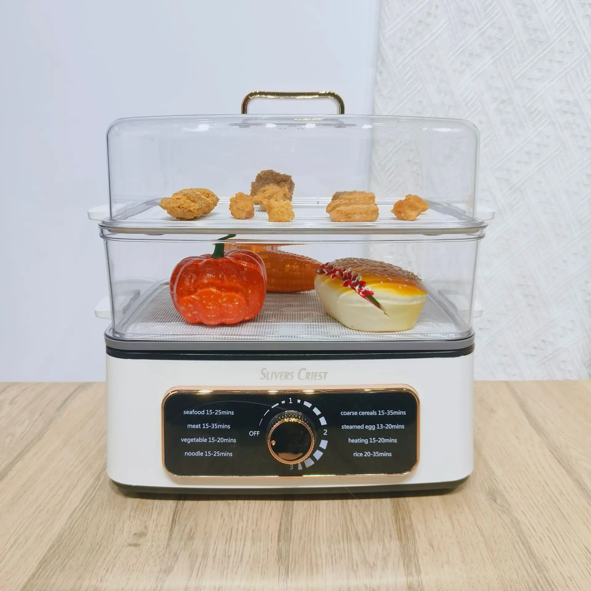 New Quick Heat Steam Multifunction 10L Electric Cooker Stainless Steel Cooking Seafood Vegetable Hotpot Hot Pot Food Steamer