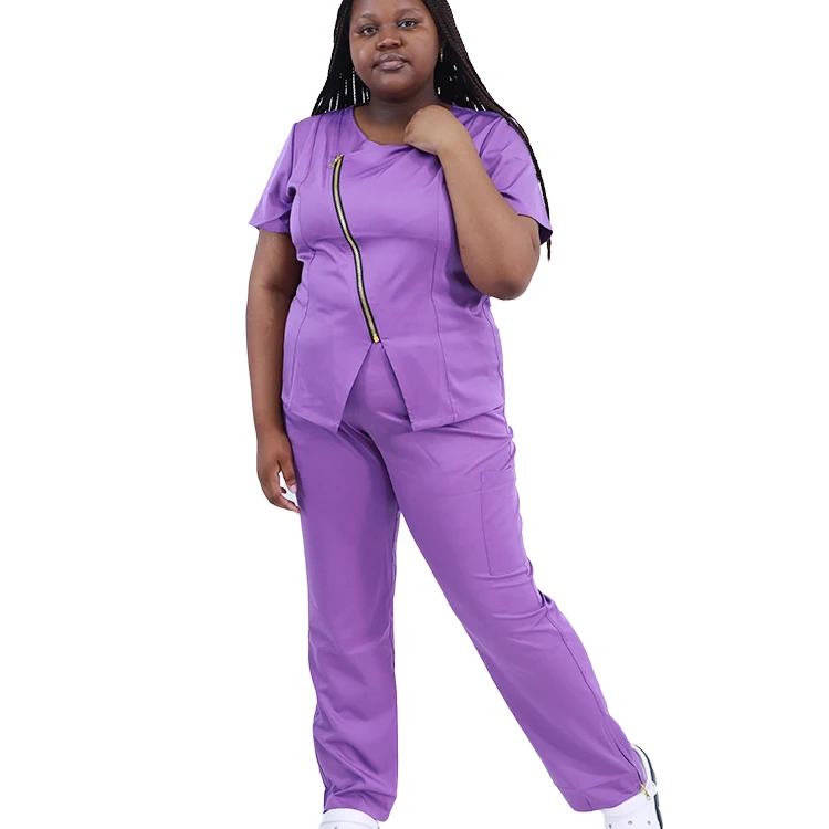 
 Fashion Design polyester scrubs women hospital unisex scrubs custom scrubs uniforms pants and tops  