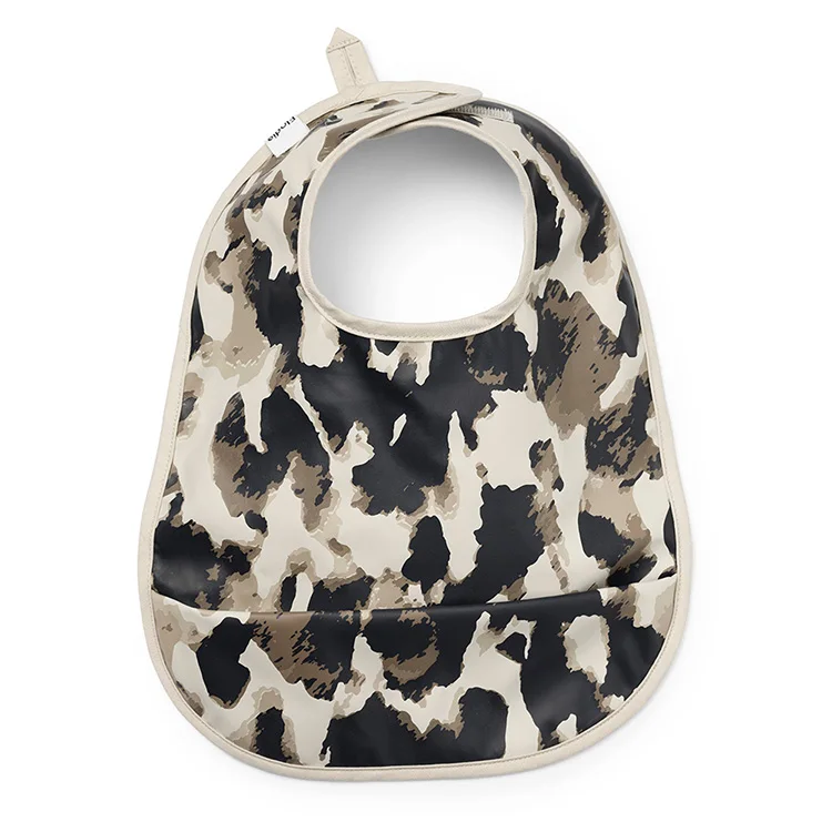 hot sale baby feeder bibs waterproof polka dot ear ruffle baby girl bibs