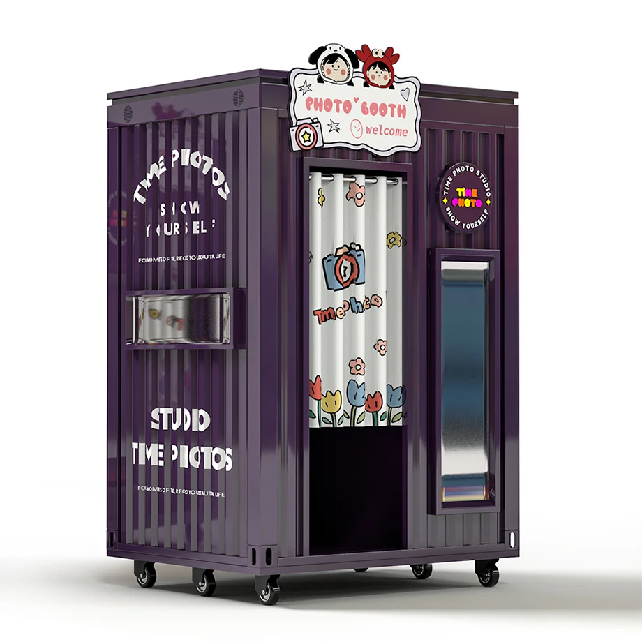 Decoration Self Service Photo Booth Vending Machine Digital Camera Props Selfie photo boot