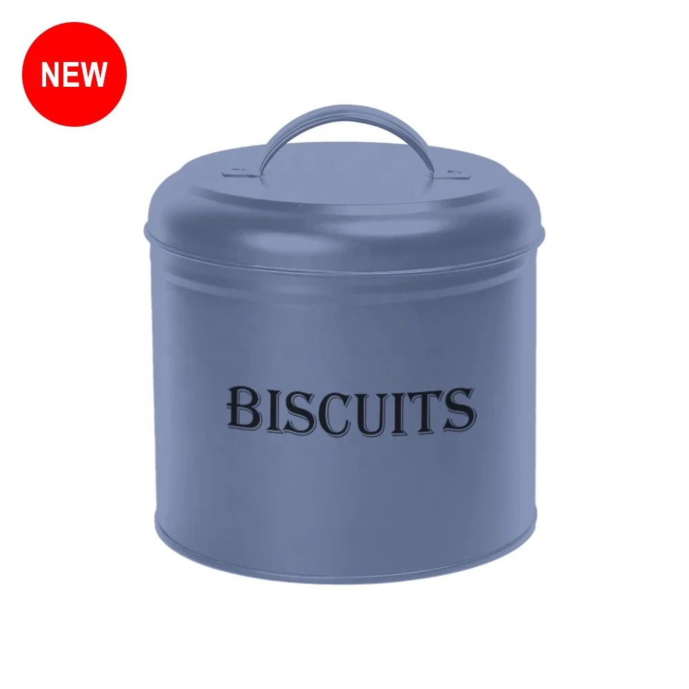 Customized Vintage Food Storage Jar For Sugar Coffee Tea 3PCS Canister Set Metal Canister Tin