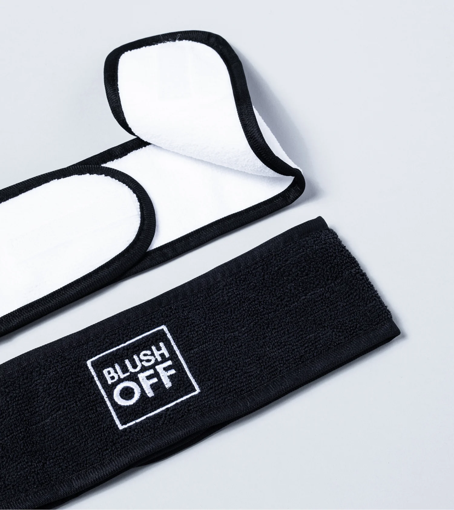Custom Logo Black Spa Organic Bamboo Headbands for Women for Washing Face Skin Care Makeup Headbands Adjustable Towel Headband