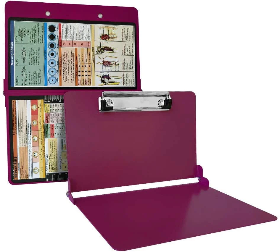 Hot Sale Factory Custom Logo Aluminum Alloy Medical Folder Clip Nursing Foldable Clipboard