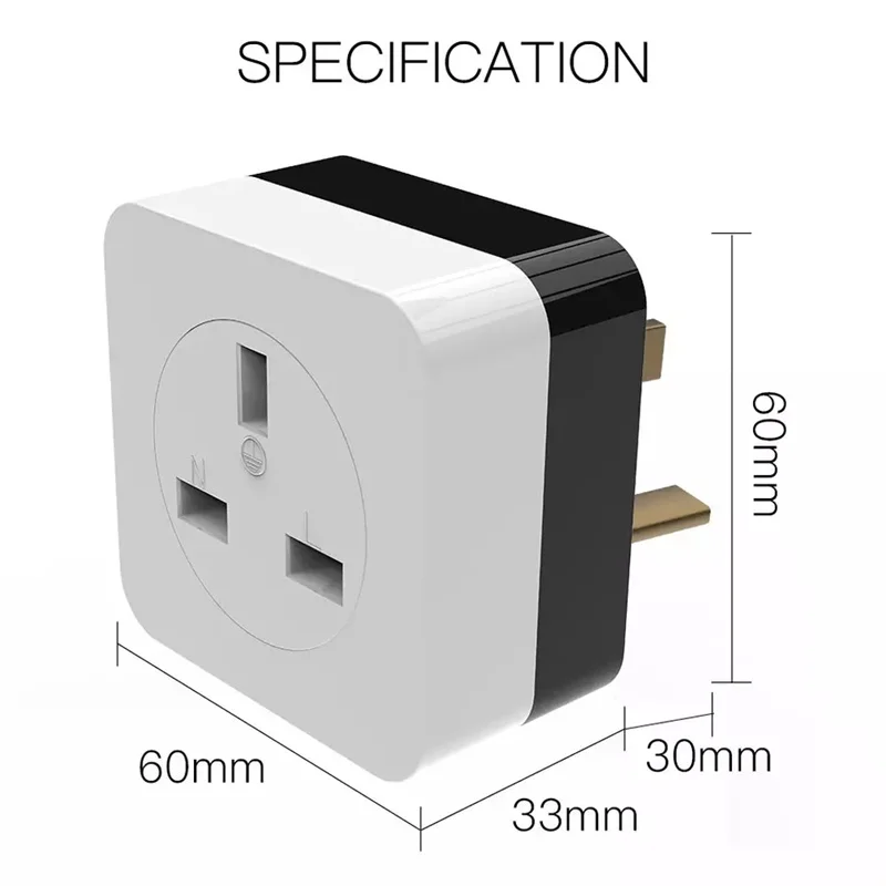 Alexa EU US UK WiFi Wall Smart Electrical AC Power Plugs Socket and Plug Outlet Energy Monitoring Tuya Air Conditioner Companion