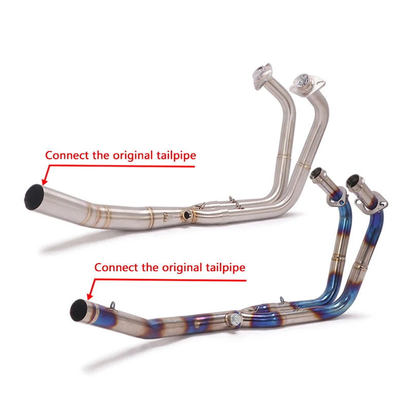 Slip On For NINJA400 250 NINJA250 400 2017 2018 2019 2020 Motorcycle Exhaust System Escape Modified Front LInk Pipe