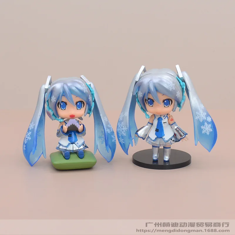6 Hatsune Q Version Girl Series Hand Model Blind Box Twist Machine Cake Decoration Action Figures