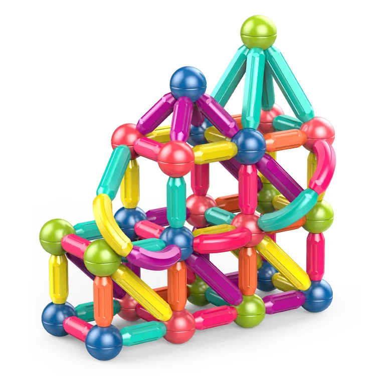 30 Years Factory Wholesale High Quality  magnetic building blocks stick balls set magnetic stick building blocks for kids