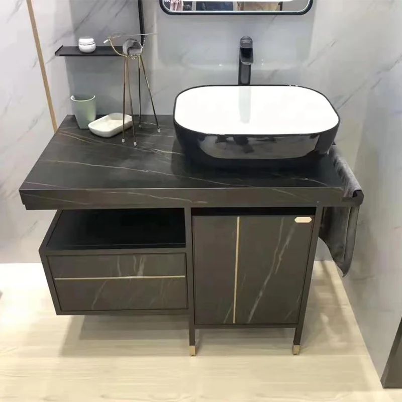 Тонкие плотные серые фарфоровые большие плиты кухонный столешница Спеченный камень