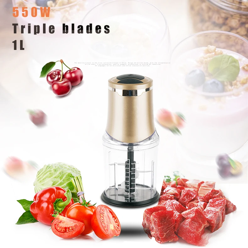 Potato Garlic Mini Vegetable Dicer Cutter Quick Chopper Kitchen Chopper Electric Plastic VDE Electric Meat Grinder Molino Carne