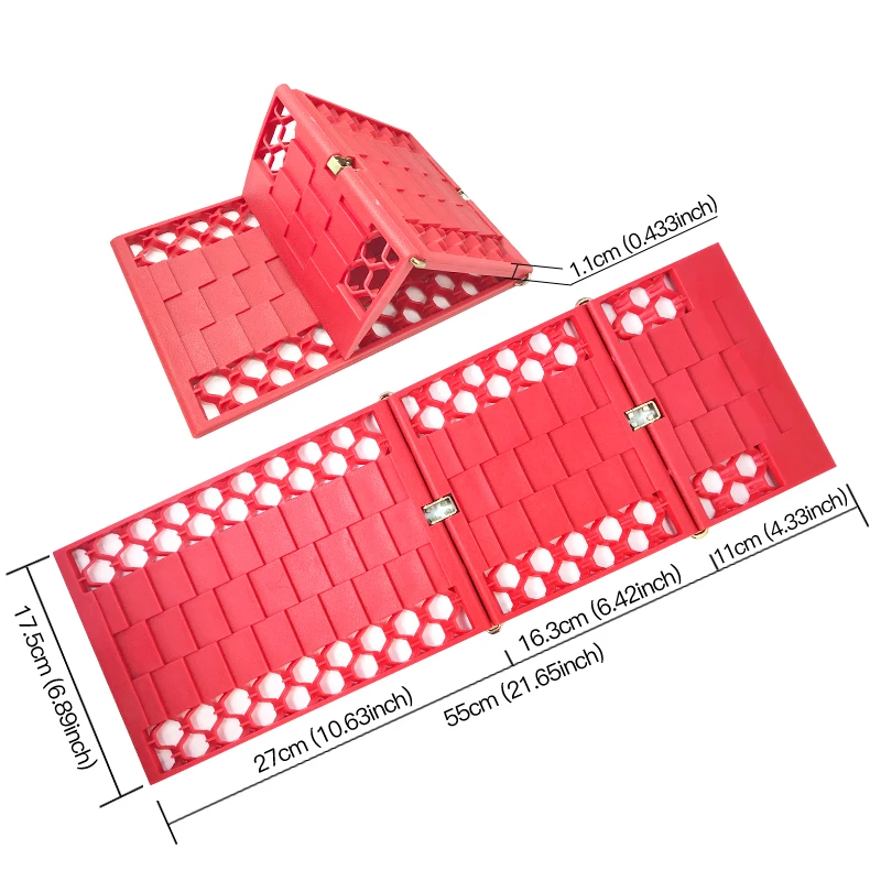 All-Weather Foldable Auto Tire Traction Mat Tire Grip Aid Car Escape Mat Ideal Car Unstuck sand tracks recovery