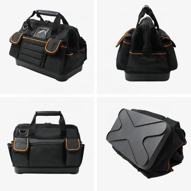 High Quality Heavy Duty Reinforced 1680D Polyester Tool Bag for Plumbers