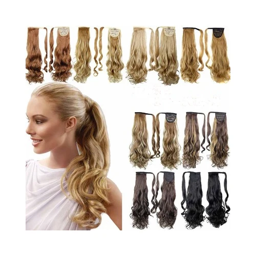 top popular magic tape  multi color synthetic hair extension with 24 inches