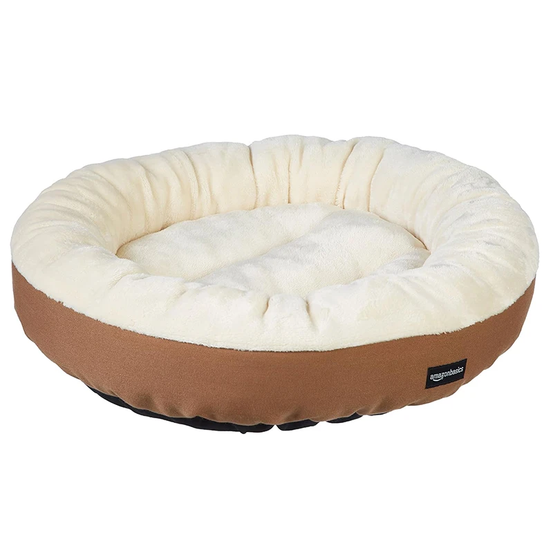Pet Dog Bed Plush Animal House Comfortable and Fluffy Mat Dog Cat House Round Warm and Comfortable Nest in Winter
