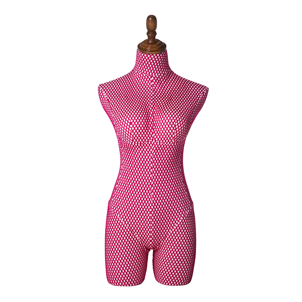 80FR-1R Fabric Dress Form Sewing Adjustable Soft Chest Tailor Dummy Female Mannequin Torso
