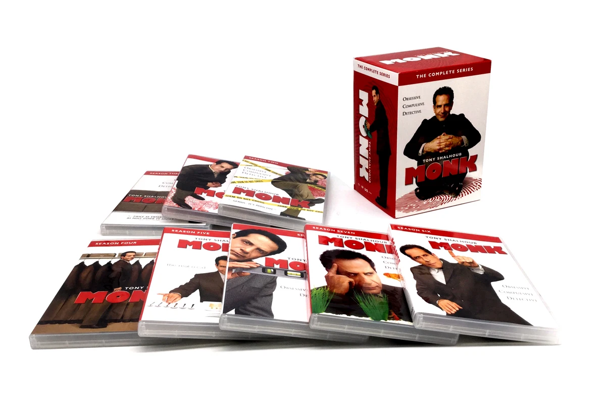 Серия Monk The competer бокс-сет DVD 32 диска оптовая продажа с фабрики сериалы Shopify eBay Лидер продаж новинка бесплатная доставка