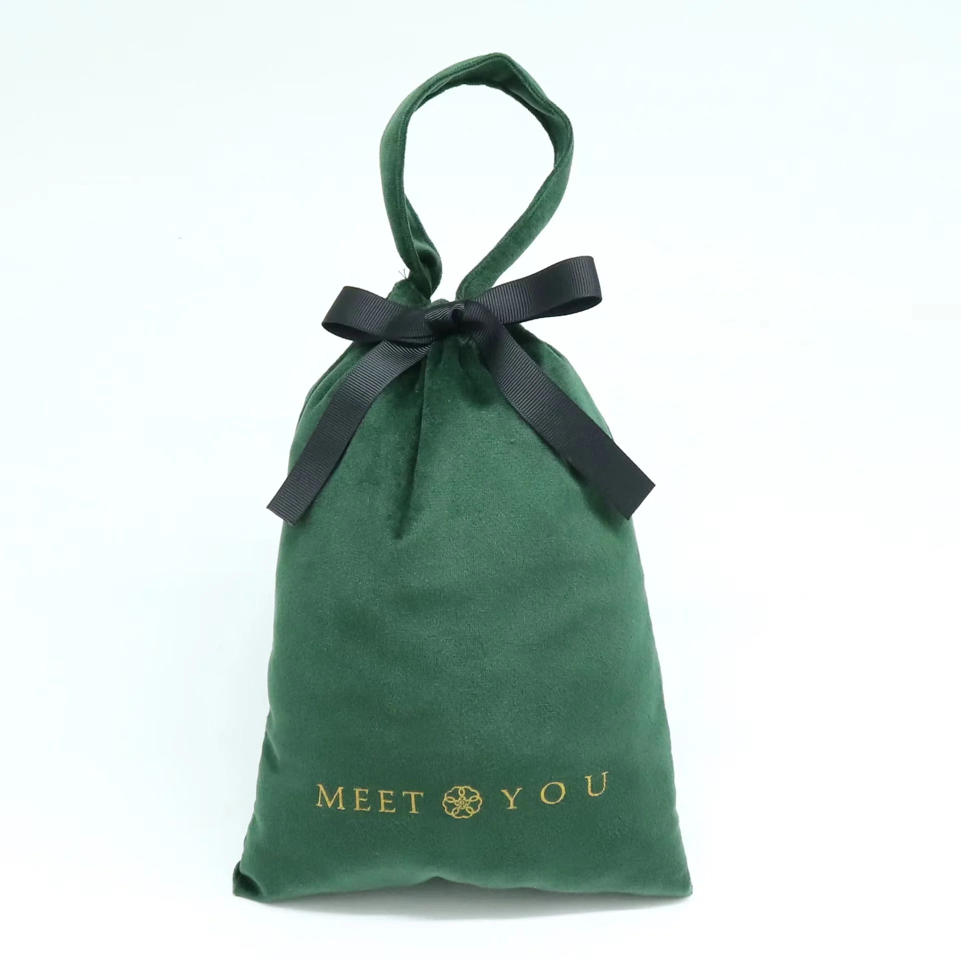 Wholesale New Ladies large Velvet Bag Jewelry Pouches Snap Gift Bag Luxury For Girls Women wedding velvet gift bags with handle