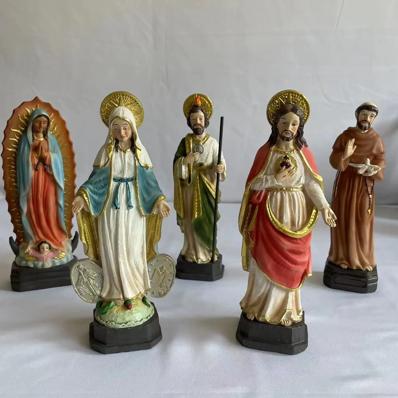 Custom Resin Design Holy Family Statue Nativity Set Figurines Virgin Mary Statues Catholic Religious Items Resin Sculpture