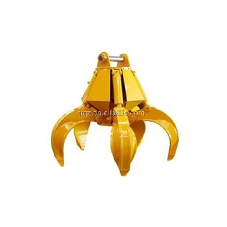 High Quality Crane Clamshell Four Rope Grab Bucket Electro-hydraulic Multi-lobe Grab For Mine ,waste Treatment