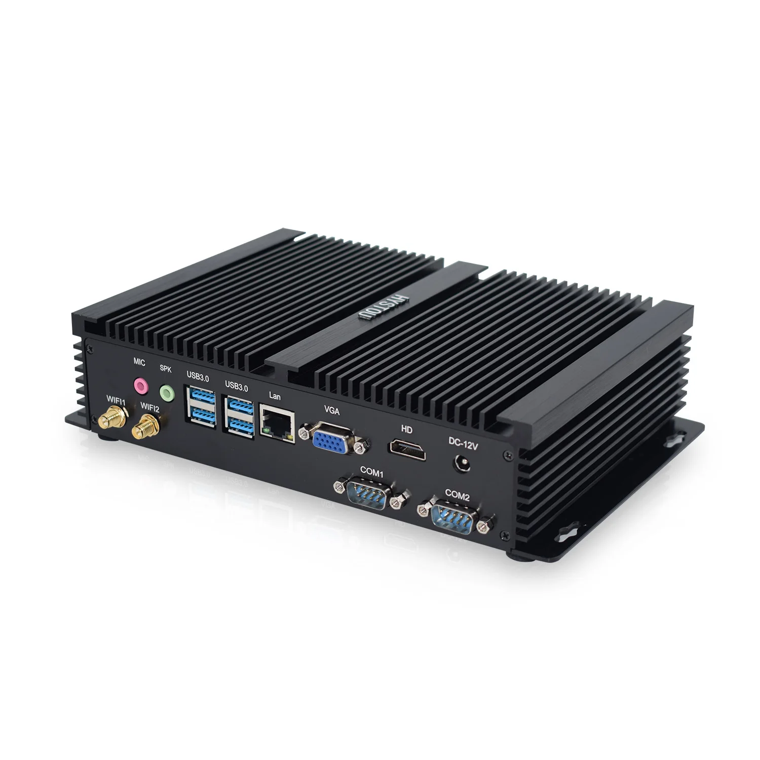  HYSTOU мини промышленный ПК Intel Core i3 5005u компьютерный игровой Настольный Win10 Pro RS232 Mini ITX