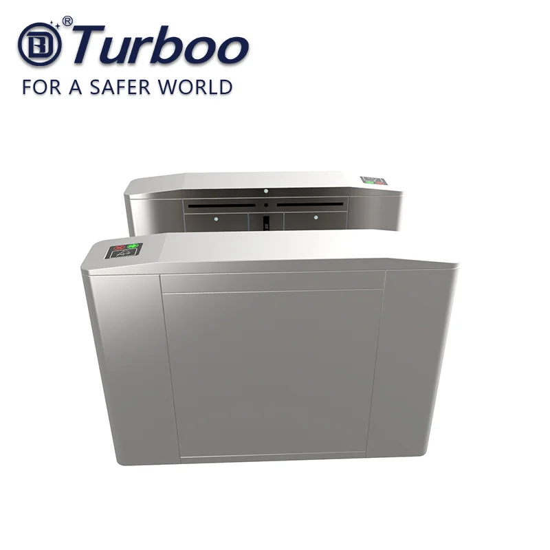 Security RS485 Interface Flap Barrier Gate Turnstile With RGB Light