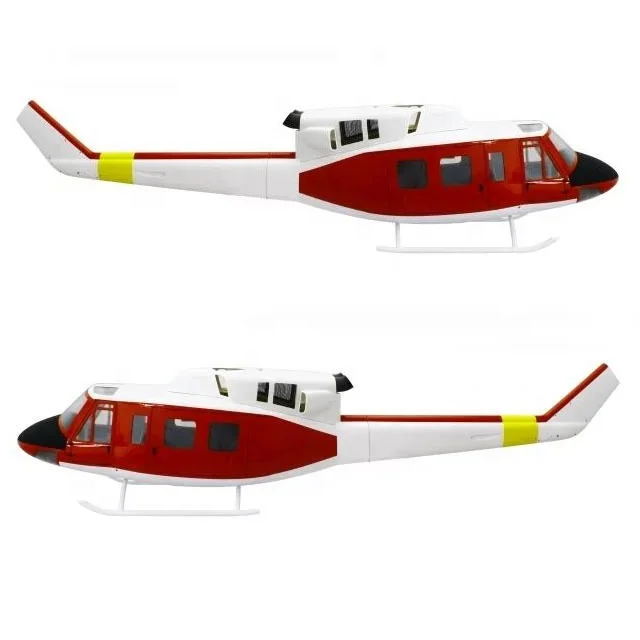 rc gasoline helicopter 450 size Bell UH-1D Rescue painting models aircraft