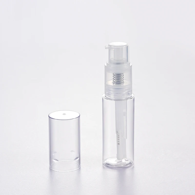 50ml Black Baby Talcum Nail Glitter Shimmer Dry Shampoo Hair dry pump plastic Powder Spray Bottle