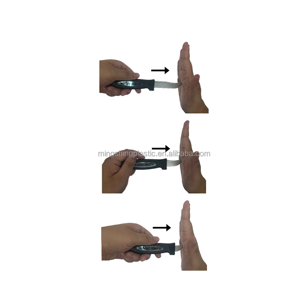 High Quality Clever Tricks EN71 BSCI Novelty Jokes Gag Gift Retractable Knife Toys Hobbies