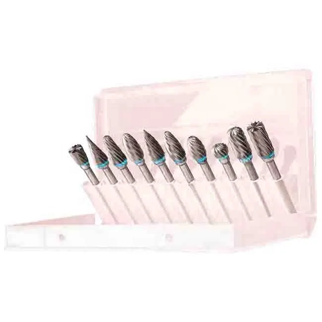 Hot Sale cost-effective High Quality 10pcs Rotary carbide burr Tungsten Set 1.6-6mm Head 2.35mm 3/32 In