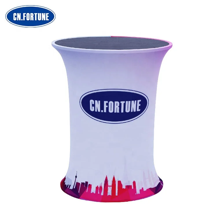 2020 Latest Design POP Up Reception Desk Promotion Table For Exhibition Advertising Promotion Use