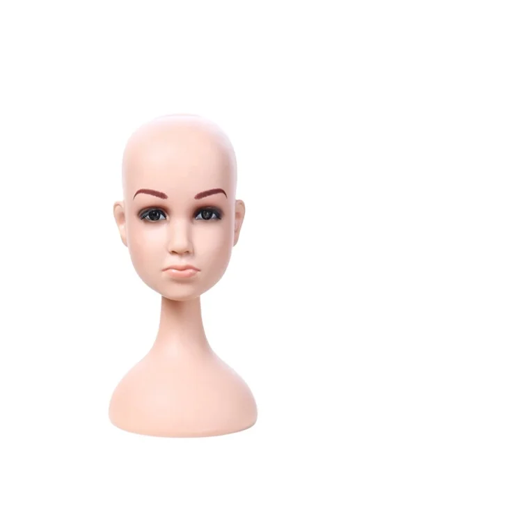 Baby store hat wig display big eye child size mannequin heads with long neck