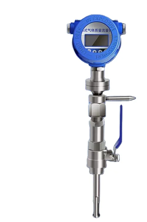 Thermal gas mass flow meter compressed air natural gas hydrogen oxygen nitrogen micro flow meter