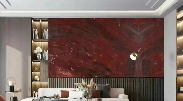 Red Jasper Marble Slab Tiles For Countertop  Flooring Interior  Wall Decor