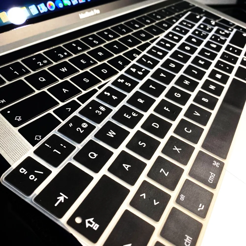 Защитная крышка испанской клавиатуры для Macbook Pro13 15touchbar A2159 A1707 A1706 A1989 A1990 чехол ноутбука из силикагеля