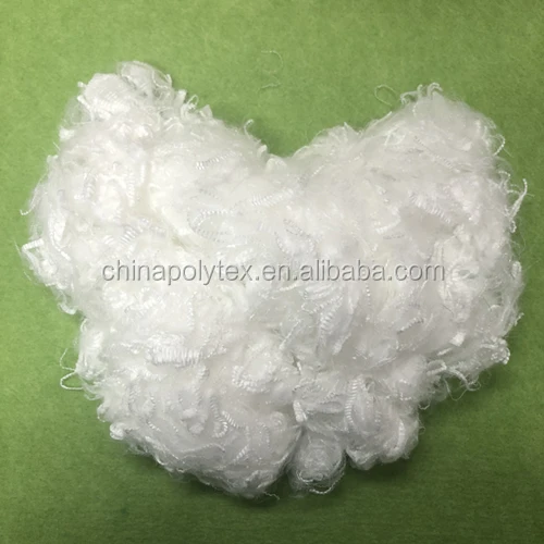 silicone down like hollow polyester staple fiber 0.8D/1.2DX 25/32MM super white