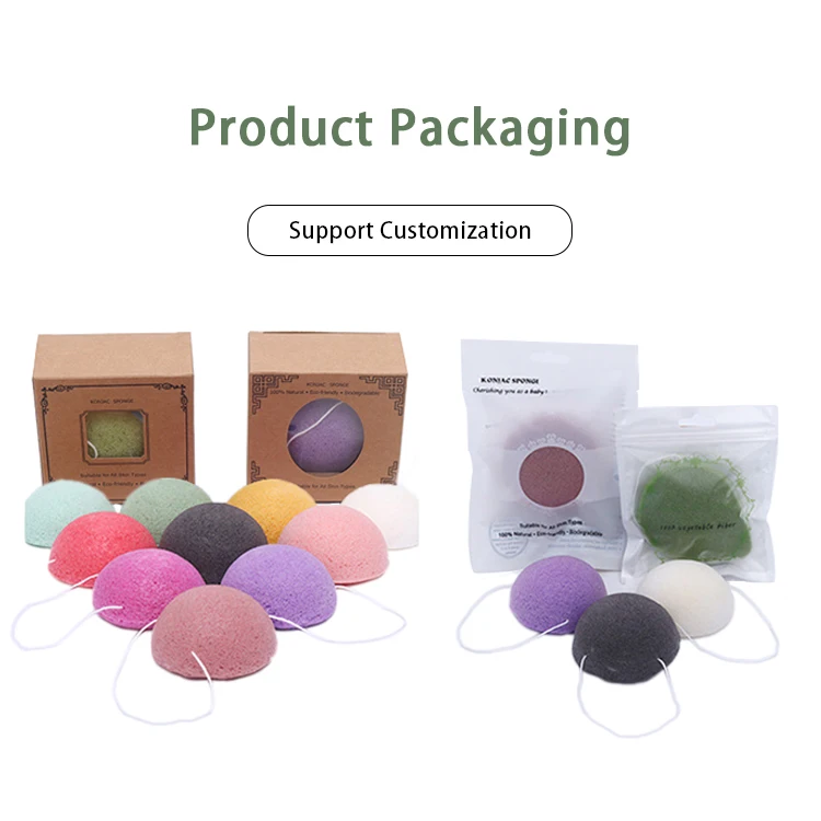 Оптовая продажа натуральные губки konjac органические средства для мытья лица детская губка всех типов кожи гипоаллергенное