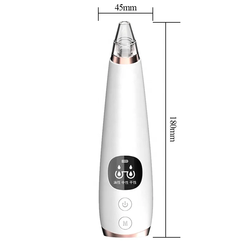Electric LCD Suction Pore Cleaner Blackhead Remover Comedone Facial Blackhead Remover Extractor