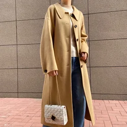 Street Style  Neck Long Sleeve Oversized Jersey 2020 Womens Fashion 100 % Cashmere Two Piece