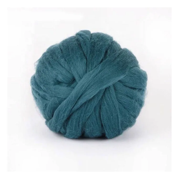 
23 Micron 66s knitting blanket 100%merino wool super chunky giant thick yarn for making rugs blanket and crafts 