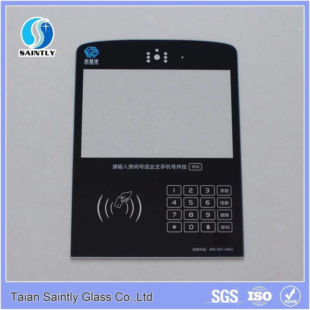 Silkscreen Printing Tempered Glass for Building Intercom