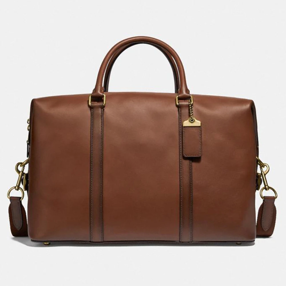 Custom Vegan PU Leather Mens Gym Duffel Bag Casual Travel Duffle Bag For Men