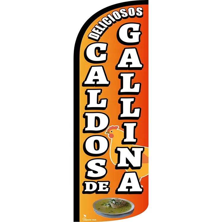 Outdoor Knife Proof Material Flag Advertising Banners Stand