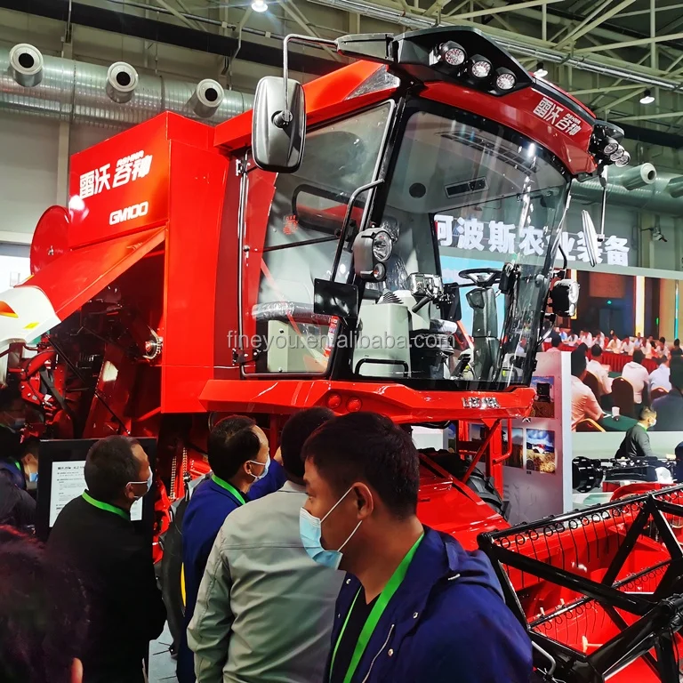 wheel type mini combine bean seed harvester for sale