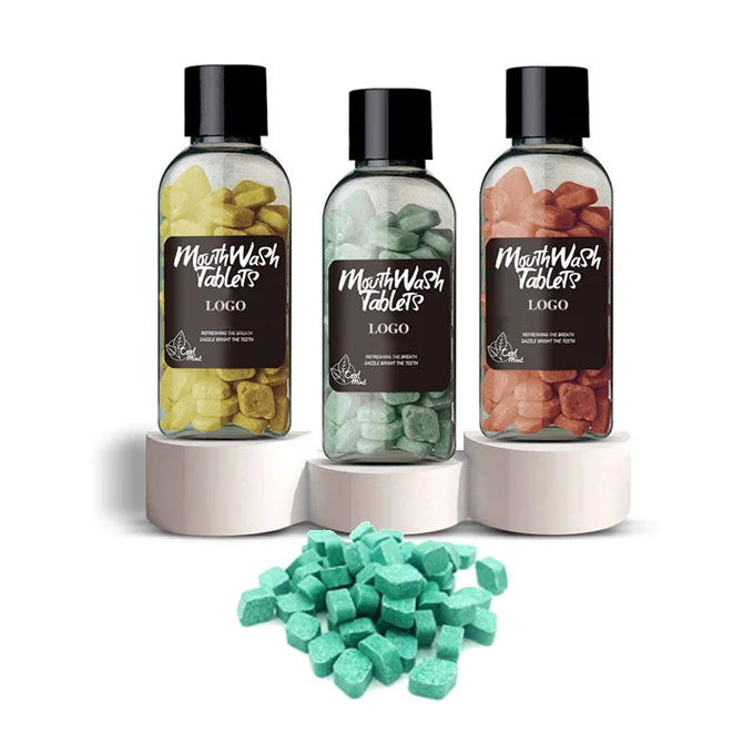 Hot Product Your Brand Solid Baking Soda Travel Black Mint Cheap Toothpaste Tablets Pill